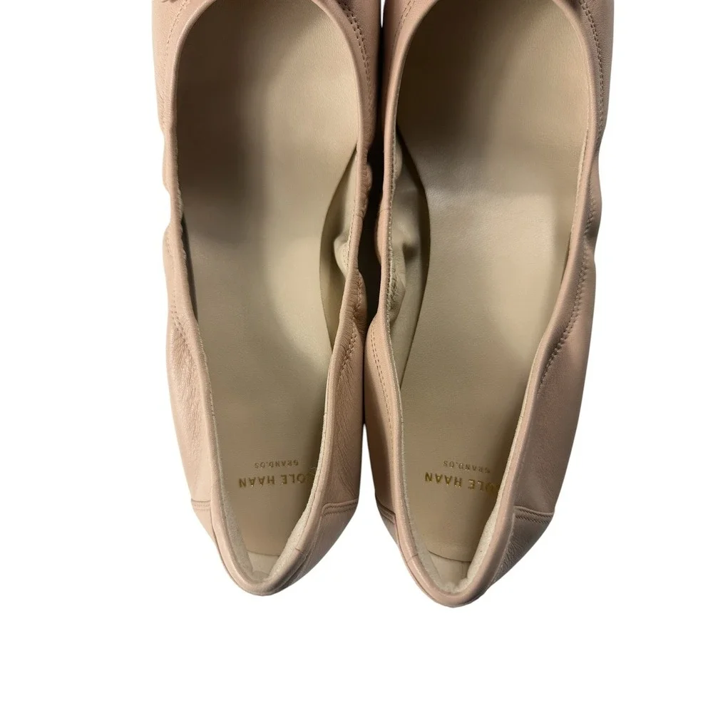 Cole Haan Tali Bow Ballet Flats Canyon Rose Pink Leather D43670 Womens 10.5 B